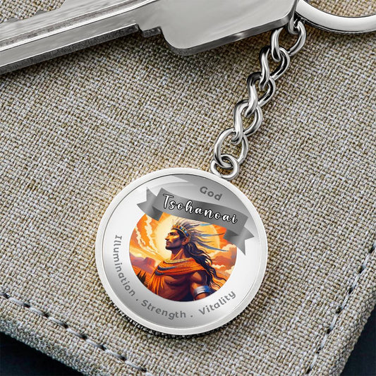 Tsohanoai - Charm Keychain For illumination Strength Vitality Loyalty - This Luxury Charm Keychain is more than just a keyring — it’s an empowering expression of your dreams, intentions, and personal energy.Featuring an original design with meaningful aff
