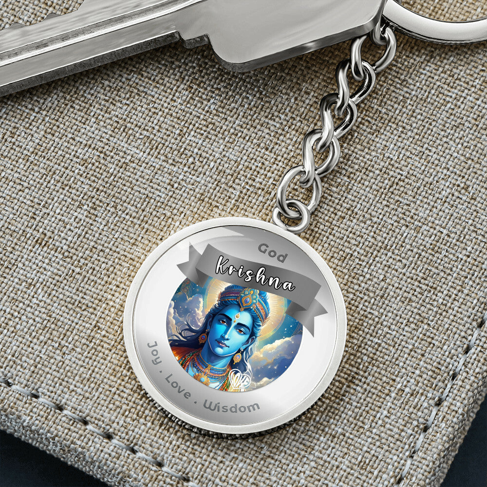 Krishna- Affirmation Keychain For Joy Love WisdomFamily - More Than CharmsMore Than Charms