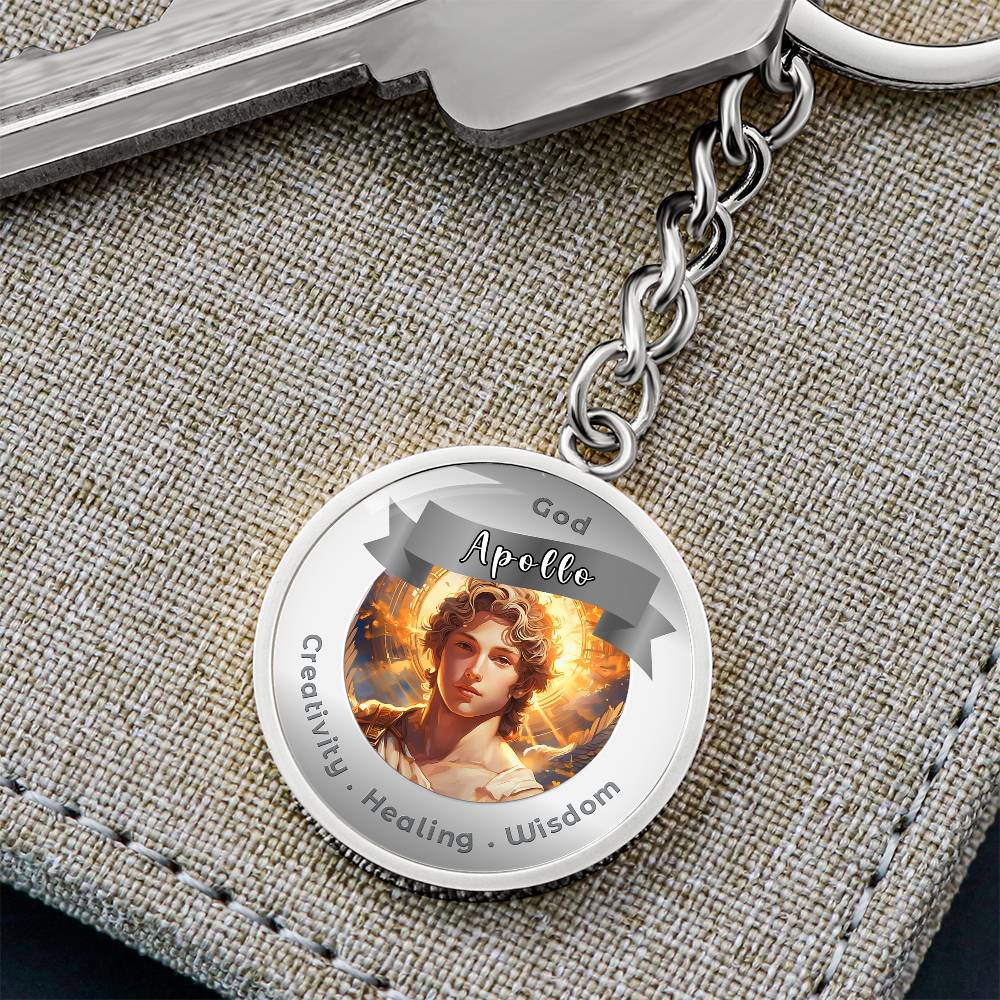 Apollo - Affirmation Keychain For. Creativity Healing Wisdom - More Than CharmsMore Than Charms
