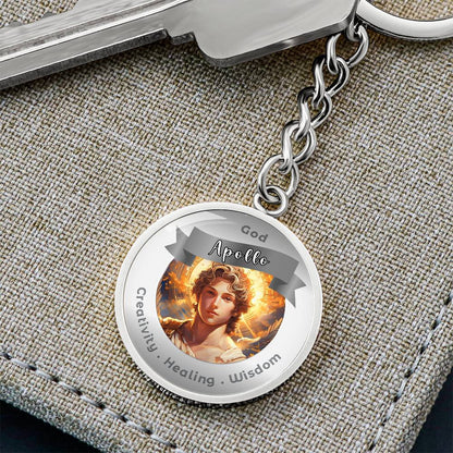 Apollo - Affirmation Keychain For. Creativity Healing Wisdom - More Than CharmsMore Than Charms