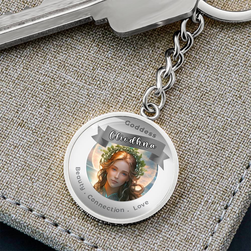 Goddess Cliodhna - Affirmation Keychain For Beauty Connection Love- More Than CharmsMore Than Charms