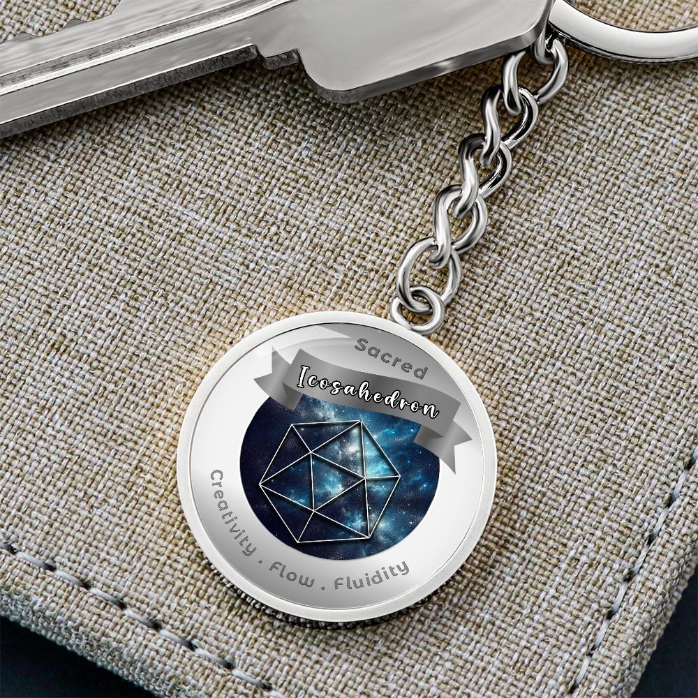 Icosahedron - Affirmation Keychain - More Than CharmsMore Than Charms