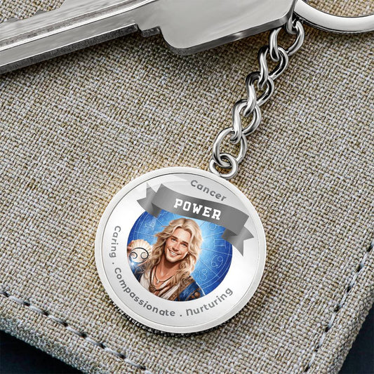 Divine Masculine Cancer - Affirmation Keychain