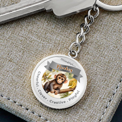 Monkey - Power Animal Affirmation Keychain - More Than CharmsMore Than Charms