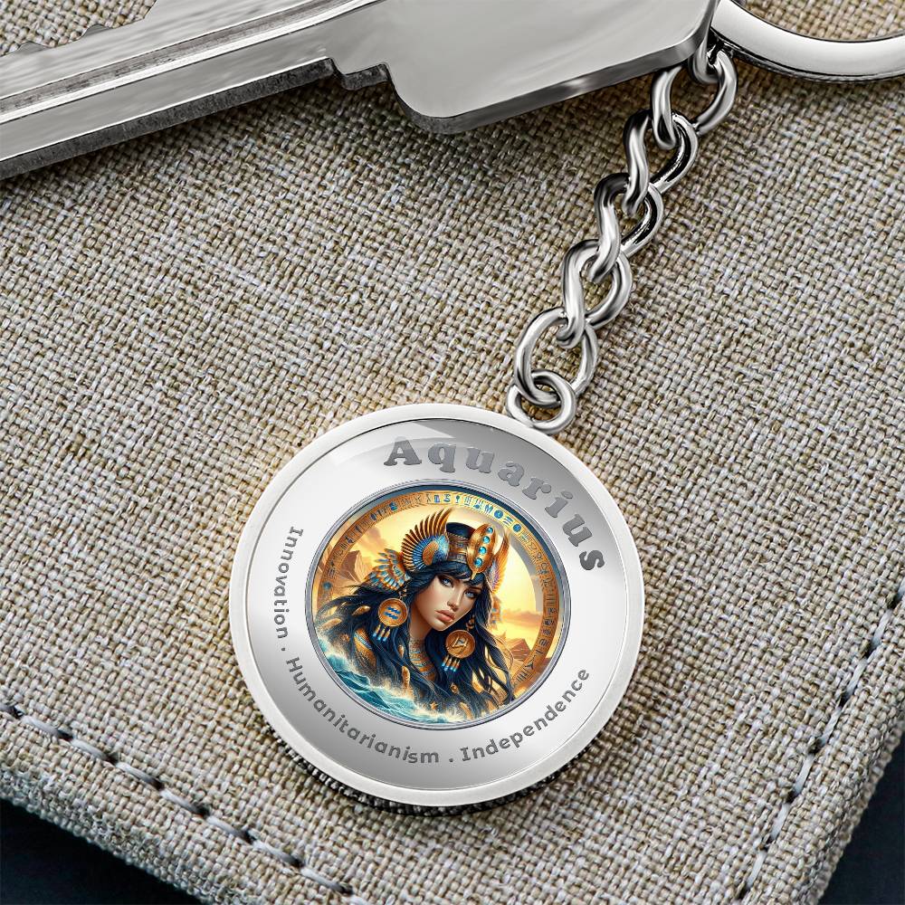 Aquarius - Affirmation Keychain - More Than CharmsMore Than Charms