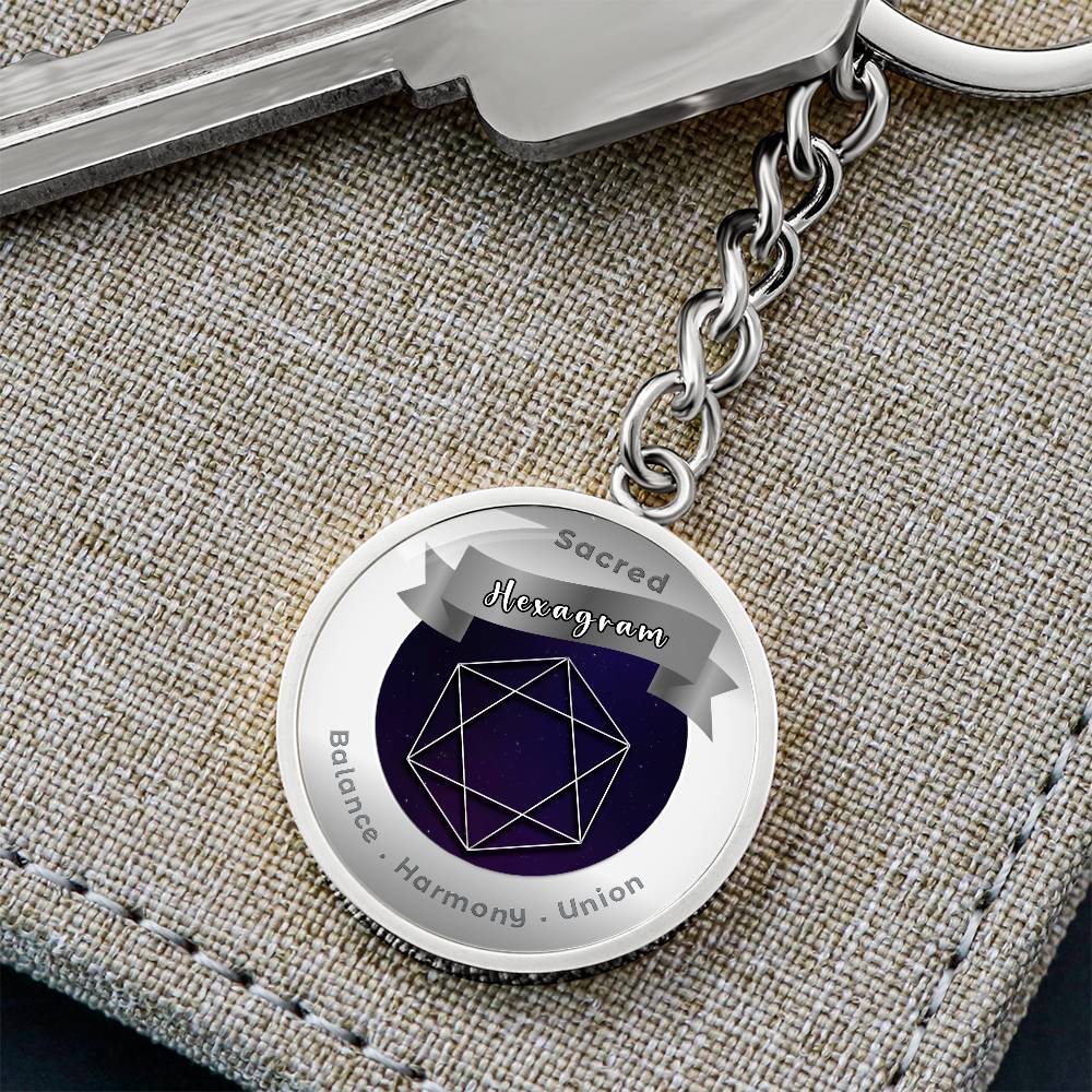 Hexagram - Affirmation Keychain - More Than CharmsMore Than Charms
