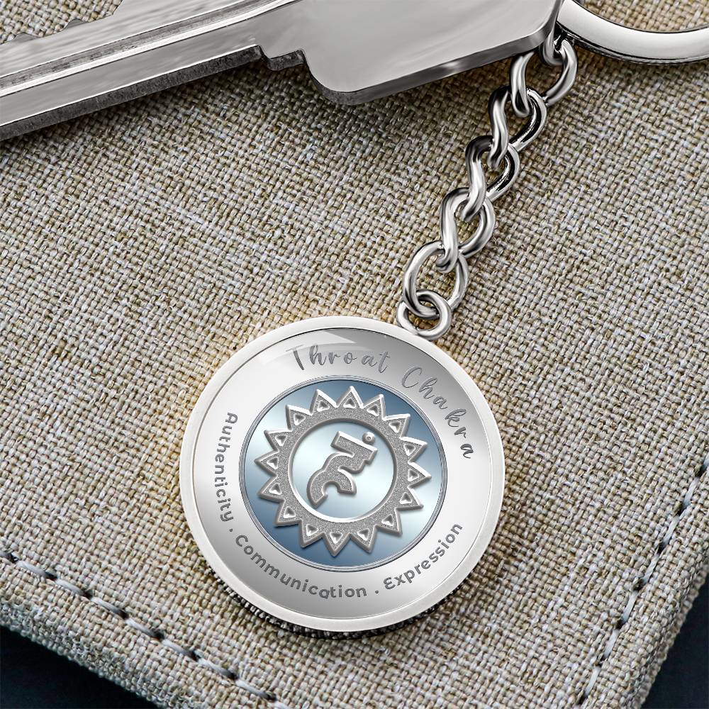 Throat Chakra - Communication Expression Authenticity - Affirmation Keychain - More Than CharmsMore Than Charms