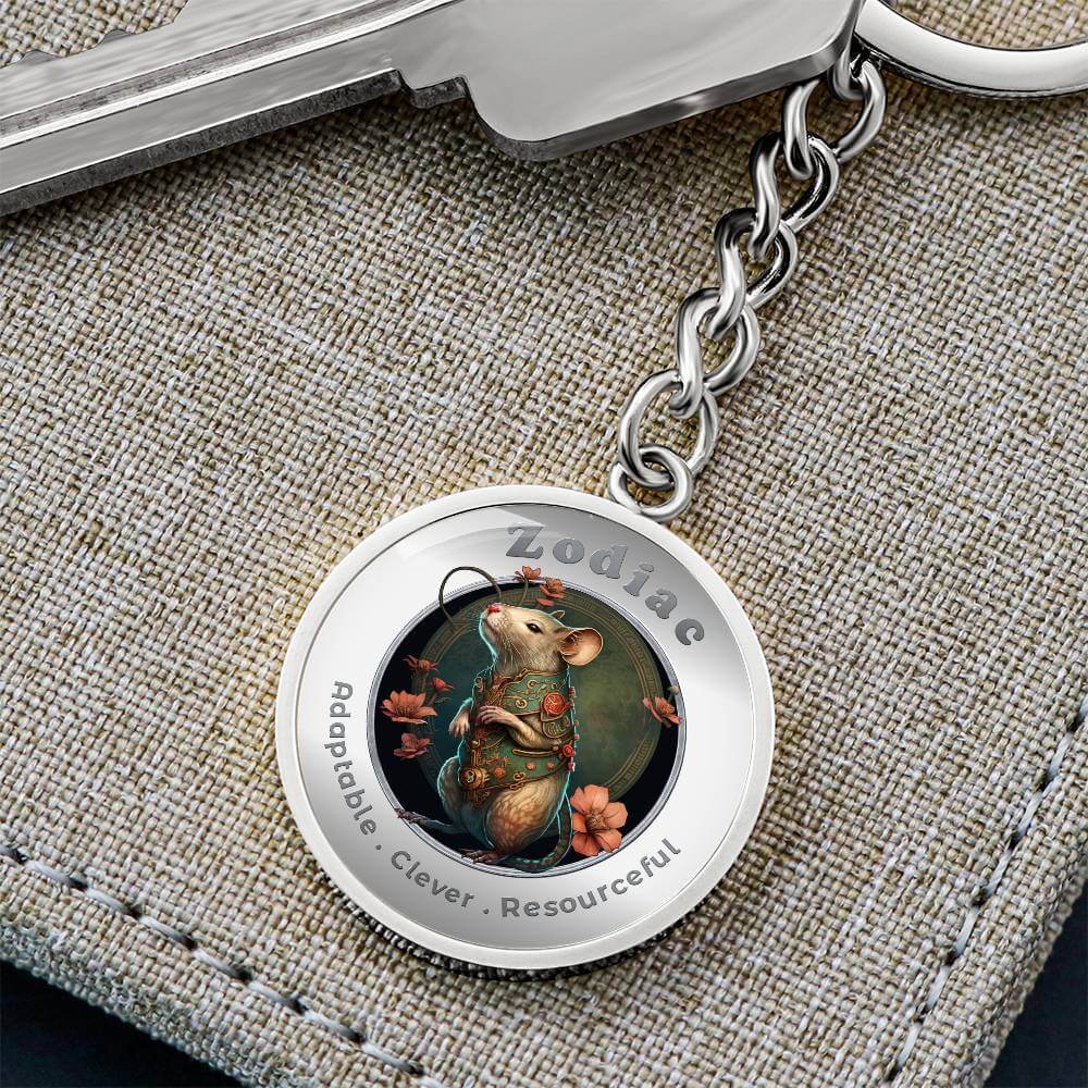 Rat- Chinese Zodiac - Affirmation Keychain - More Than CharmsMore Than Charms