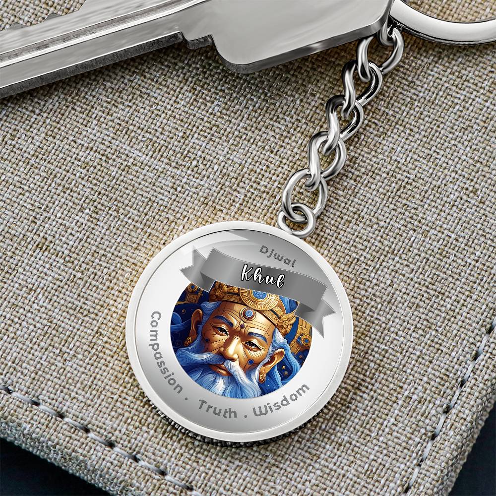 Djwal Khul - Affirmation Keychain For Compassion, Truth & Wisdom - More Than CharmsMore Than Charms