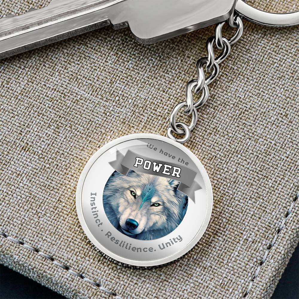 Wolf - Power Animal Affirmation Keychain - More Than CharmsMore Than Charms