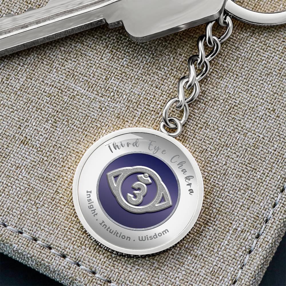 Third Eye Chakra - Intuition Insight Wisdom - Affirmation Keychain - More Than CharmsMore Than Charms