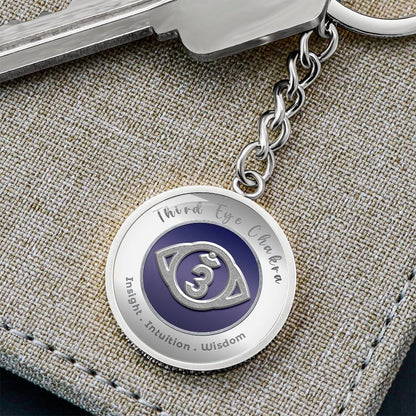 Third Eye Chakra - Intuition Insight Wisdom - Affirmation Keychain - More Than CharmsMore Than Charms