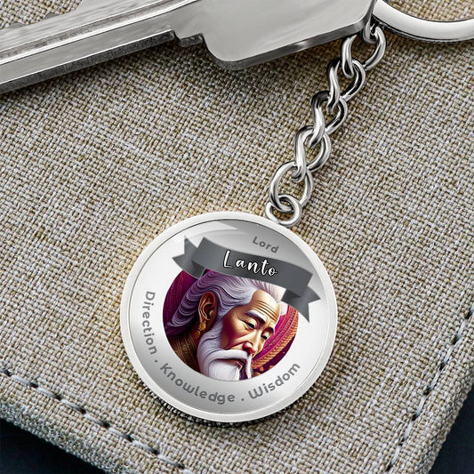 Lord Lanto - Charm Keychain For Direction, Knowledge & Wisdom - This Luxury Charm Keychain is more than just a keyring — it’s an empowering expression of your dreams, intentions, and personal energy.Featuring an original design with meaningful affirmation
