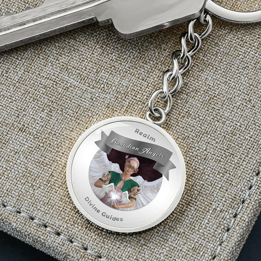 Guardian Angels - Angelic Realm Affirmation Keychain For Divine Guidance - More Than CharmsMore Than Charms