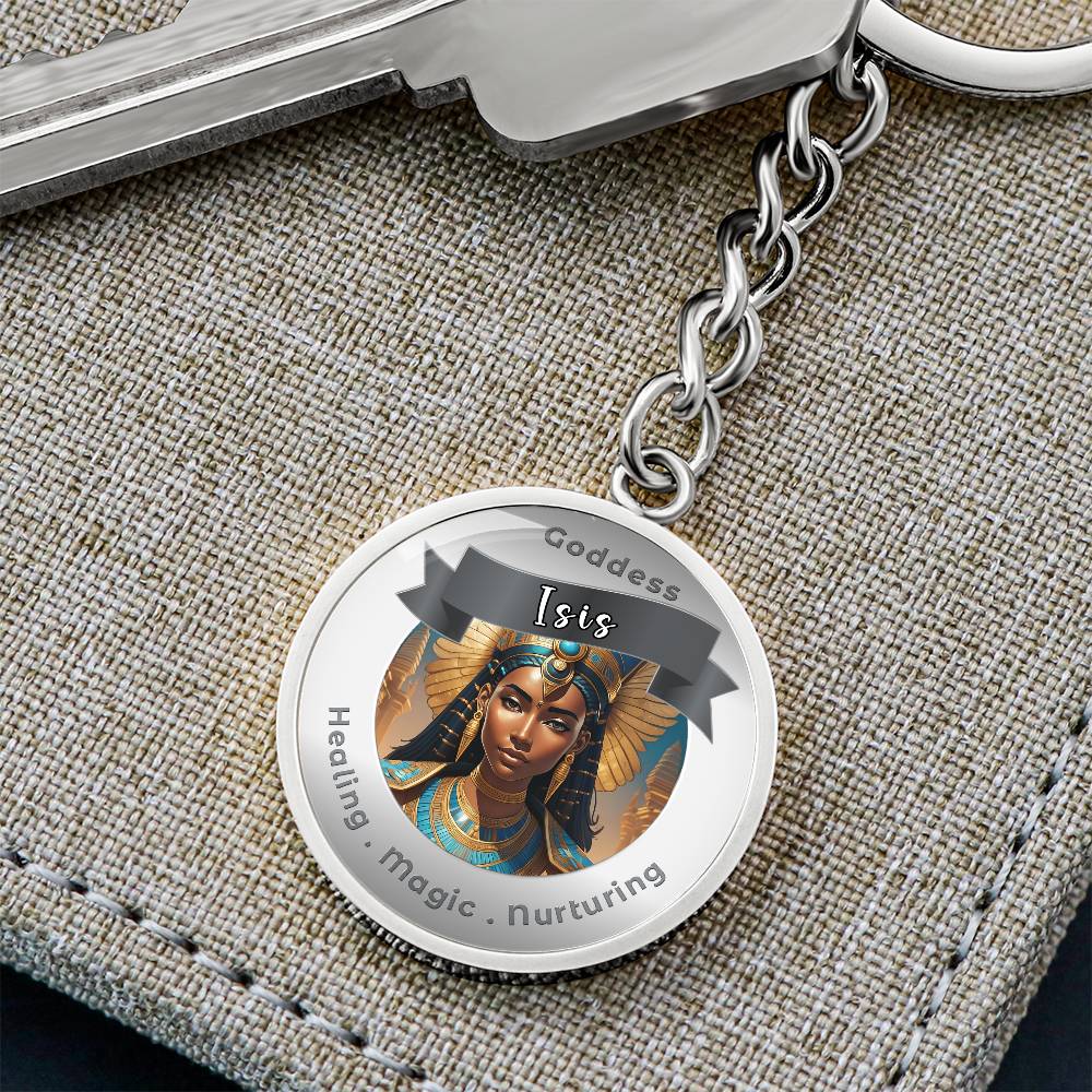 Goddess Isis - Affirmation Keychain For Healing Magic Nurturing- More Than CharmsMore Than Charms