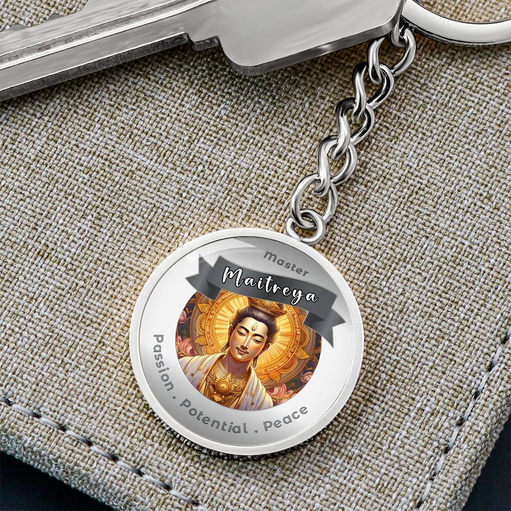 Maitreya - Affirmation Keychain For Enlightenment, Liberation & Peace - More Than CharmsMore Than Charms