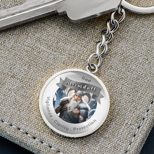 Heimdall - Charm Keychain For Vigilance Clarity Protection - This Luxury Charm Keychain is more than just a keyring — it’s an empowering expression of your dreams, intentions, and personal energy.Featuring an original design with meaningful affirmations,