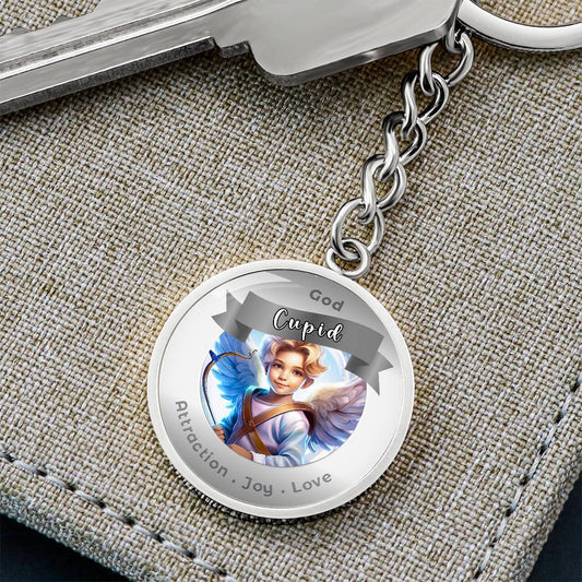 Cupid - Charm Keychain For Attraction Joy Love - This Luxury Charm Keychain is more than just a keyring — it’s an empowering expression of your dreams, intentions, and personal energy.Featuring an original design with meaningful affirmations, symbols, or