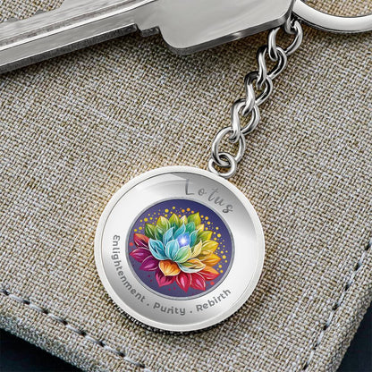 Lotus - Affirmation Keychain - More Than CharmsMore Than Charms