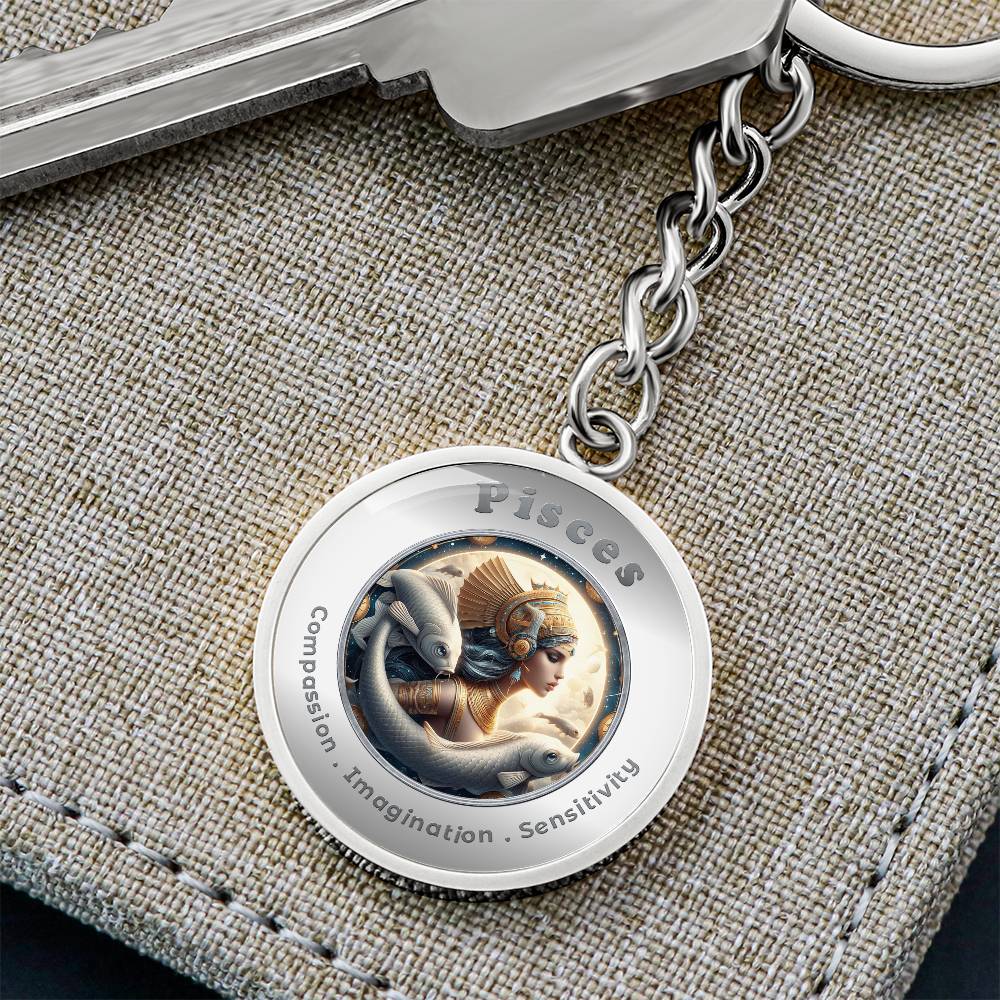 Pisces - Affirmation Keychain - More Than CharmsMore Than Charms
