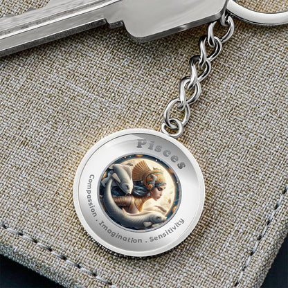 Pisces - Affirmation Keychain - More Than CharmsMore Than Charms