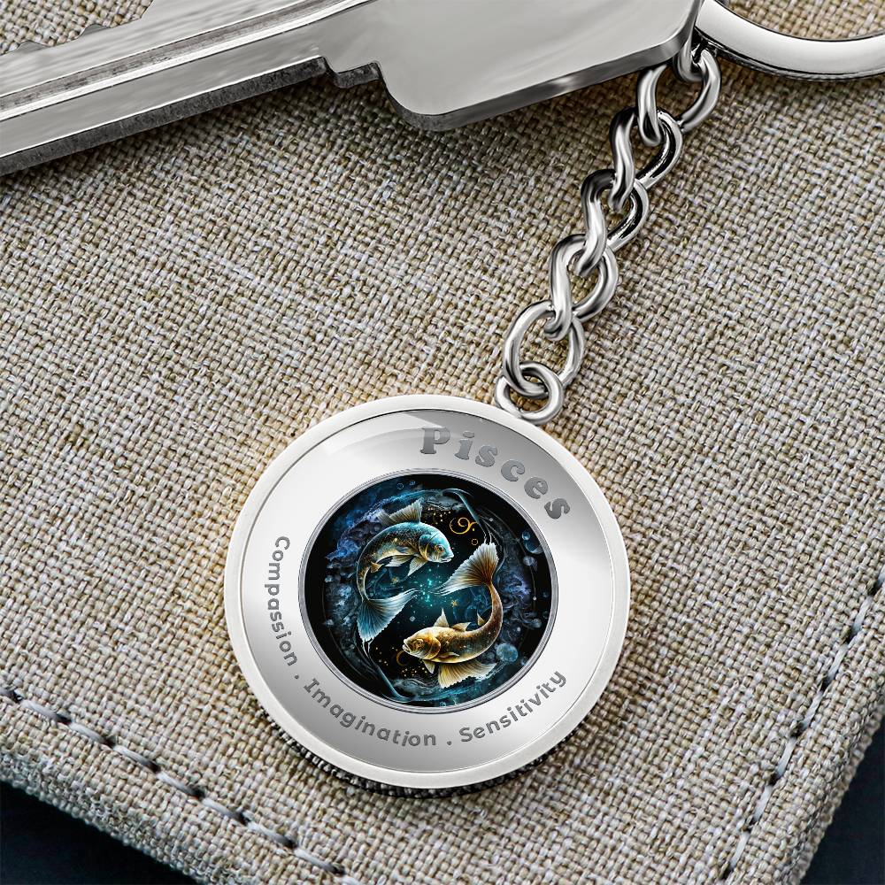 Pisces - Affirmation Keychain - More Than CharmsMore Than Charms