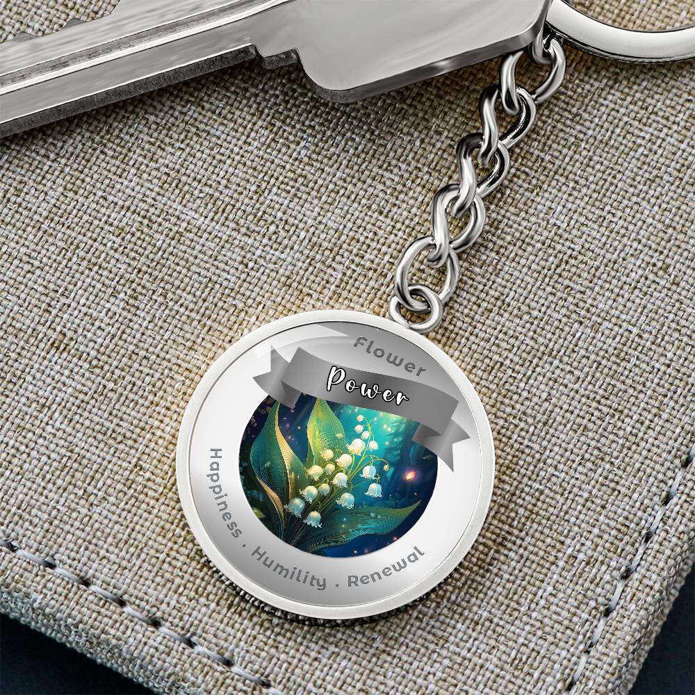 Lily of the Valley - Affirmation Keychain - More Than CharmsMore Than Charms