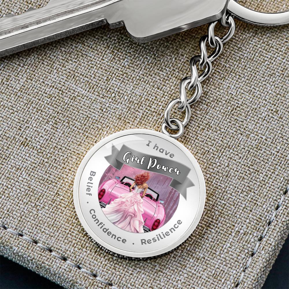 Girl Power- Red - Affirmation Keychain