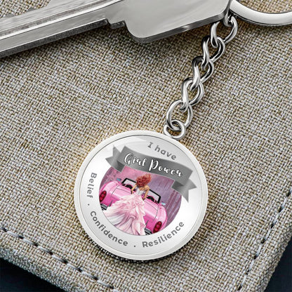 Girl Power- Red - Affirmation Keychain