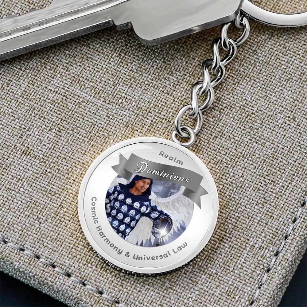 Dominions - Angelic Realms Affirmation Keychain For Cosmic Harmony & Universal Law- More Than CharmsMore Than Charms