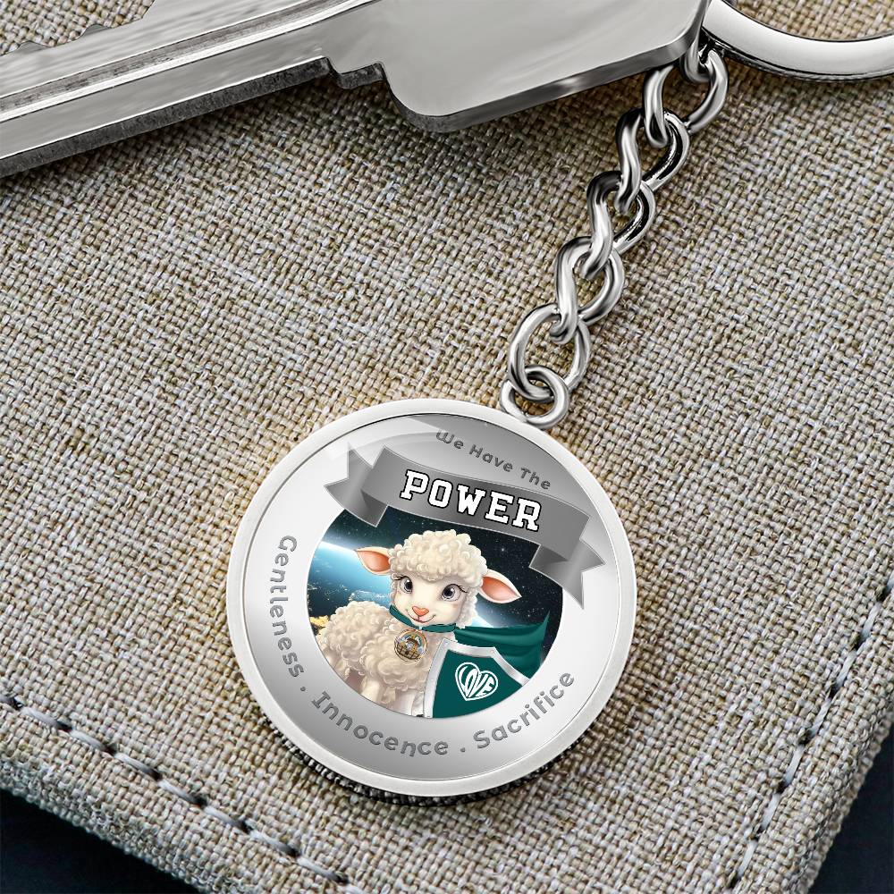 Lamb - Super Hero - Power Animal Affirmation Keychain - More Than CharmsMore Than Charms