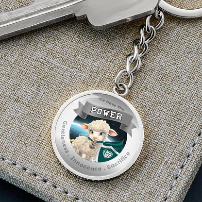 Lamb - Super Hero - Power Animal Affirmation Keychain - More Than CharmsMore Than Charms