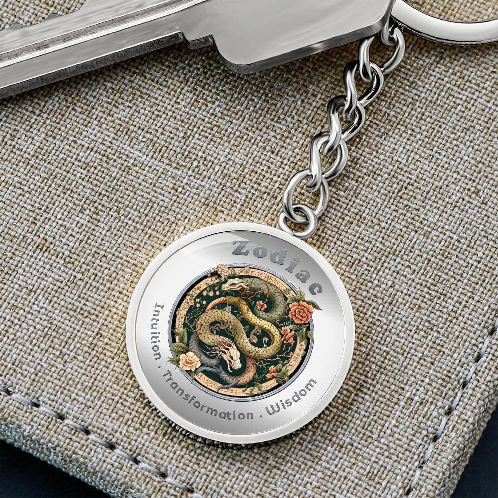 Snake - Chinese Zodiac - Affirmation Keychain - More Than CharmsMore Than Charms