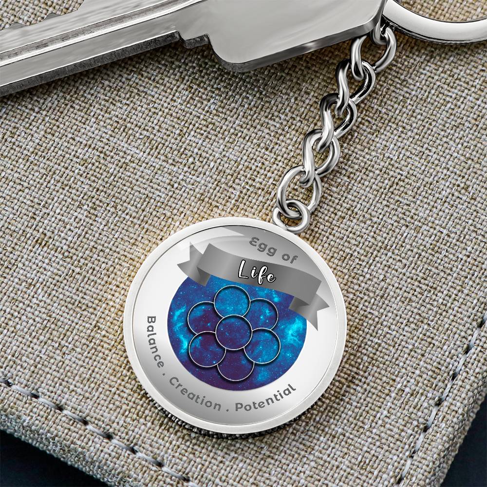 Egg of Life - Affirmation Keychain - More Than CharmsMore Than Charms