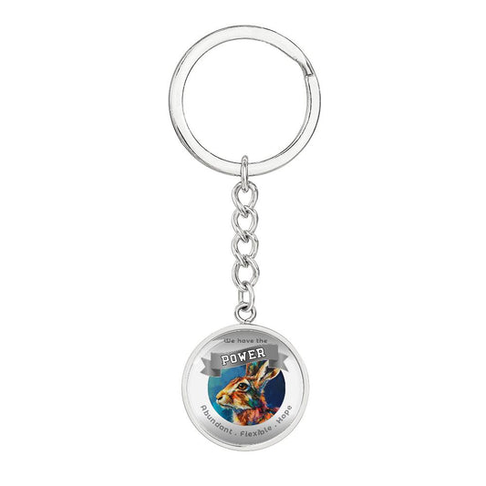 Rabbit Power Animal Affirmation Keychain - More Than CharmsMore Than Charms