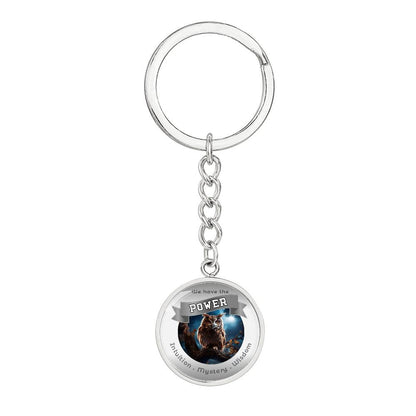 Owl Power Animal Affirmation Keychain - More Than CharmsMore Than Charms