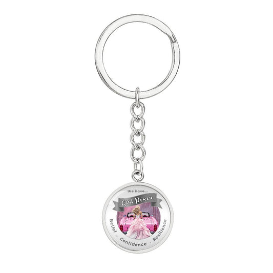 Pink Girl Power - Affirmation Keychain - More Than CharmsMore Than Charms
