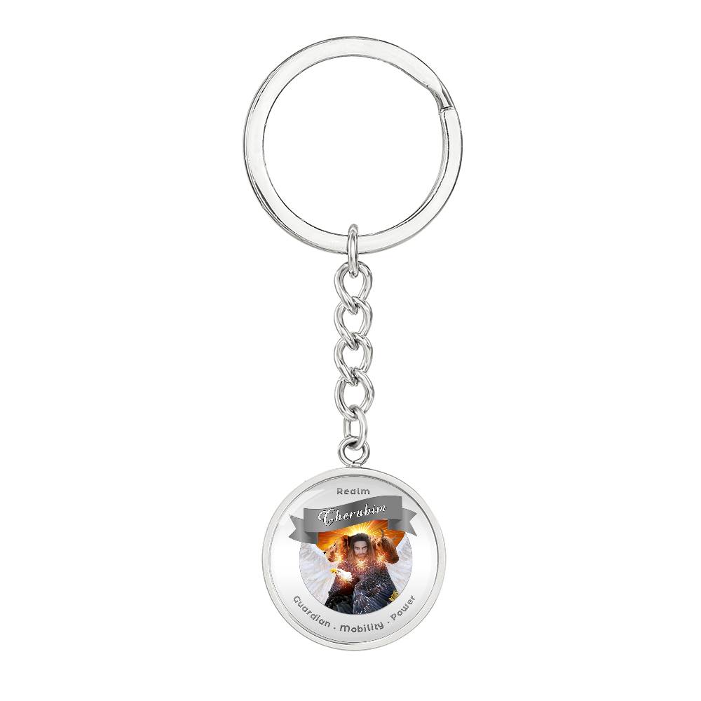 Cheribum- Angelic Realms Affirmation Keychain For Mobility, Power & Guardian - More Than CharmsMore Than Charms