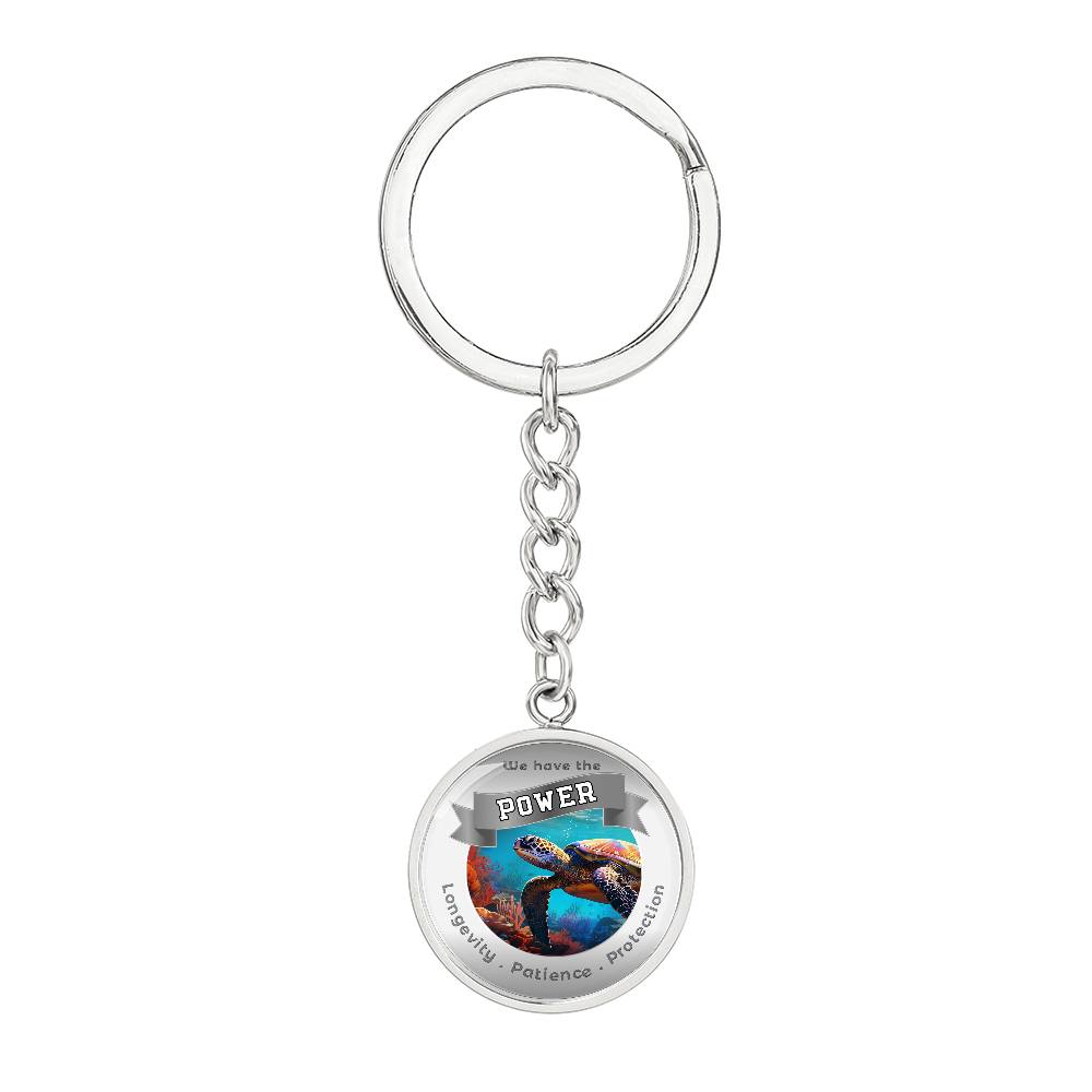 Turtle Power Animal Affirmation Keychain - More Than CharmsMore Than Charms