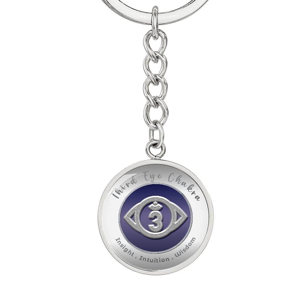 Third Eye Chakra - Intuition Insight Wisdom - Affirmation Keychain - More Than CharmsMore Than Charms