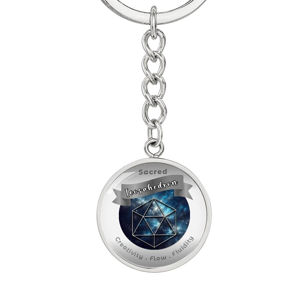 Icosahedron - Affirmation Keychain - More Than CharmsMore Than Charms
