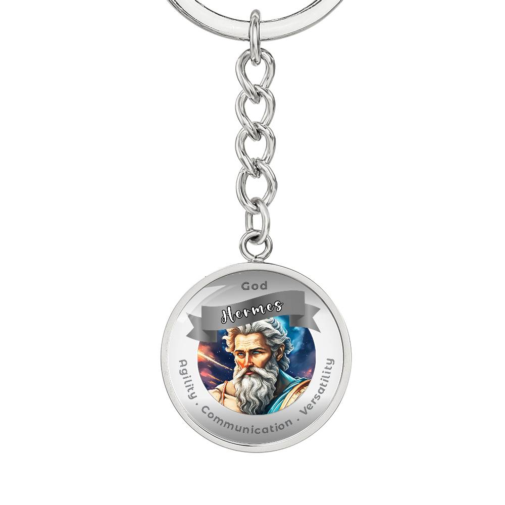 God Hermes - Affirmation Keychain ForAgility Communication Versatility More Than CharmsMore Than Charms