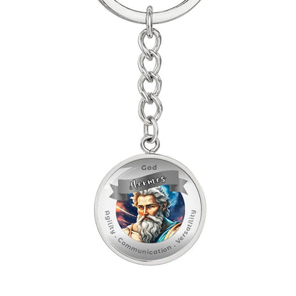 God Hermes - Affirmation Keychain ForAgility Communication Versatility More Than CharmsMore Than Charms