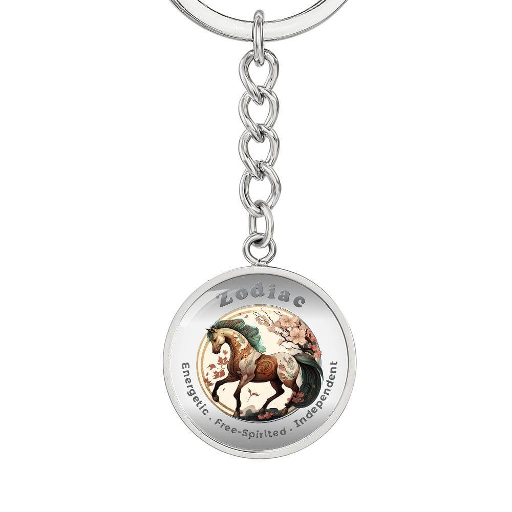 Horse - Chinese Zodiac - Affirmation Keychain - More Than CharmsMore Than Charms