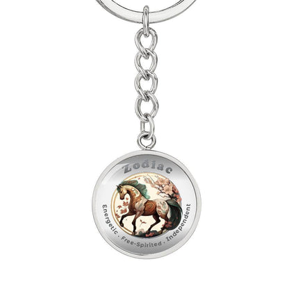 Horse - Chinese Zodiac - Affirmation Keychain - More Than CharmsMore Than Charms