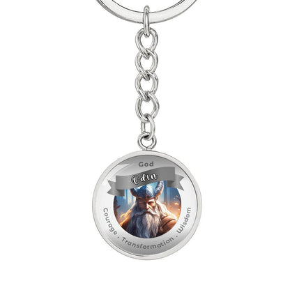 Odin- Affirmation Keychain For Courage Transformation Wisdom- More Than CharmsMore Than Charms