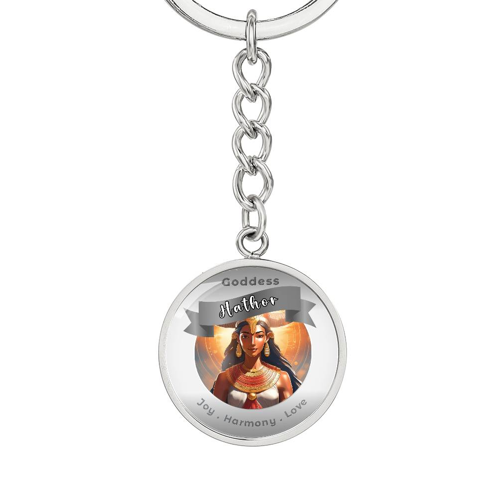 Hathor - Affirmation Keychain For Joy Harmony Love - More Than CharmsMore Than Charms