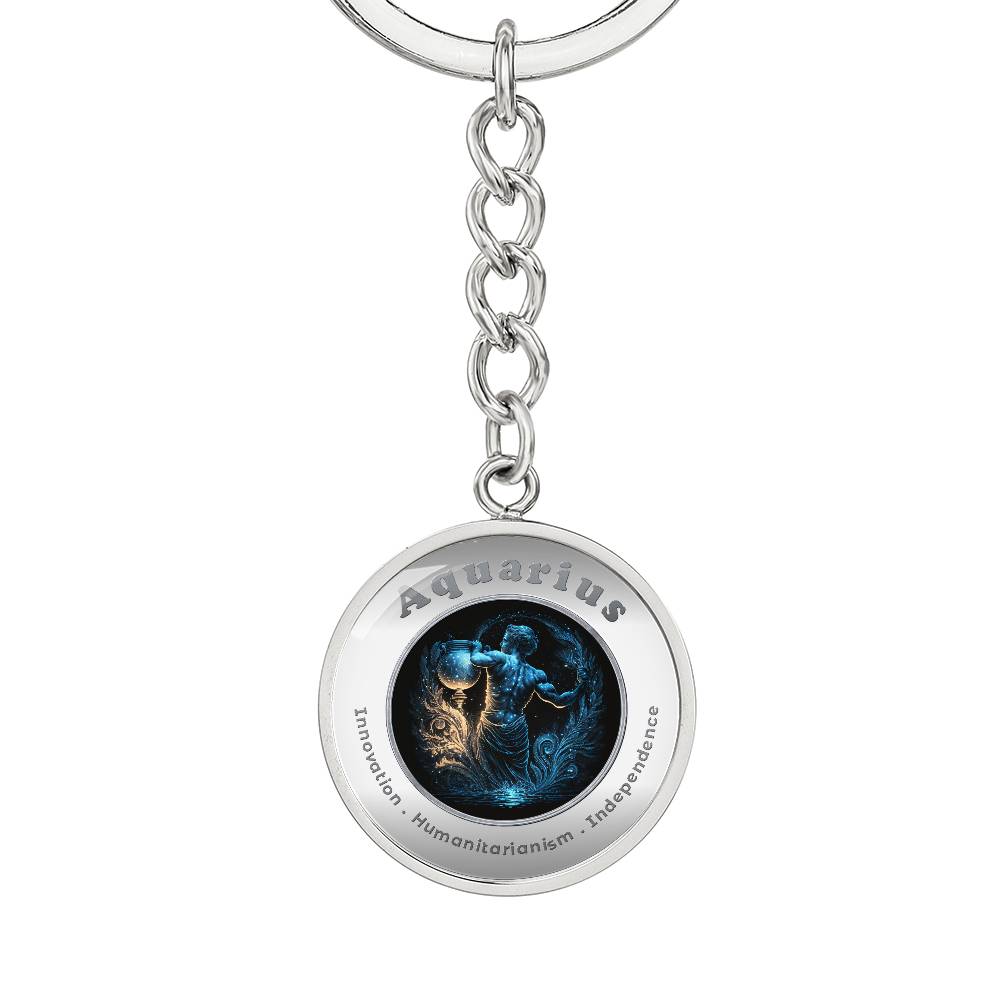 Aquarius - Affirmation Keychain - More Than CharmsMore Than Charms