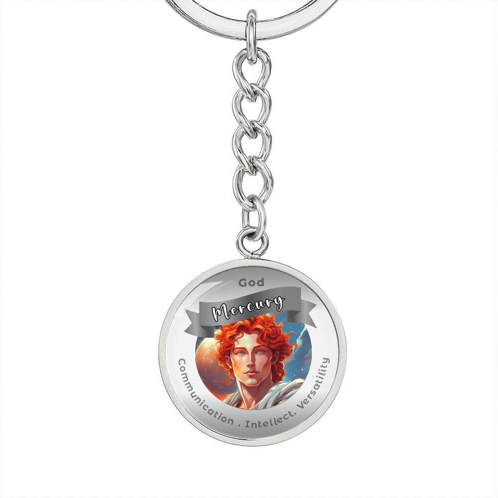 Mercury- Affirmation Keychain For Communication Intellect Versatility - More Than CharmsMore Than Charms