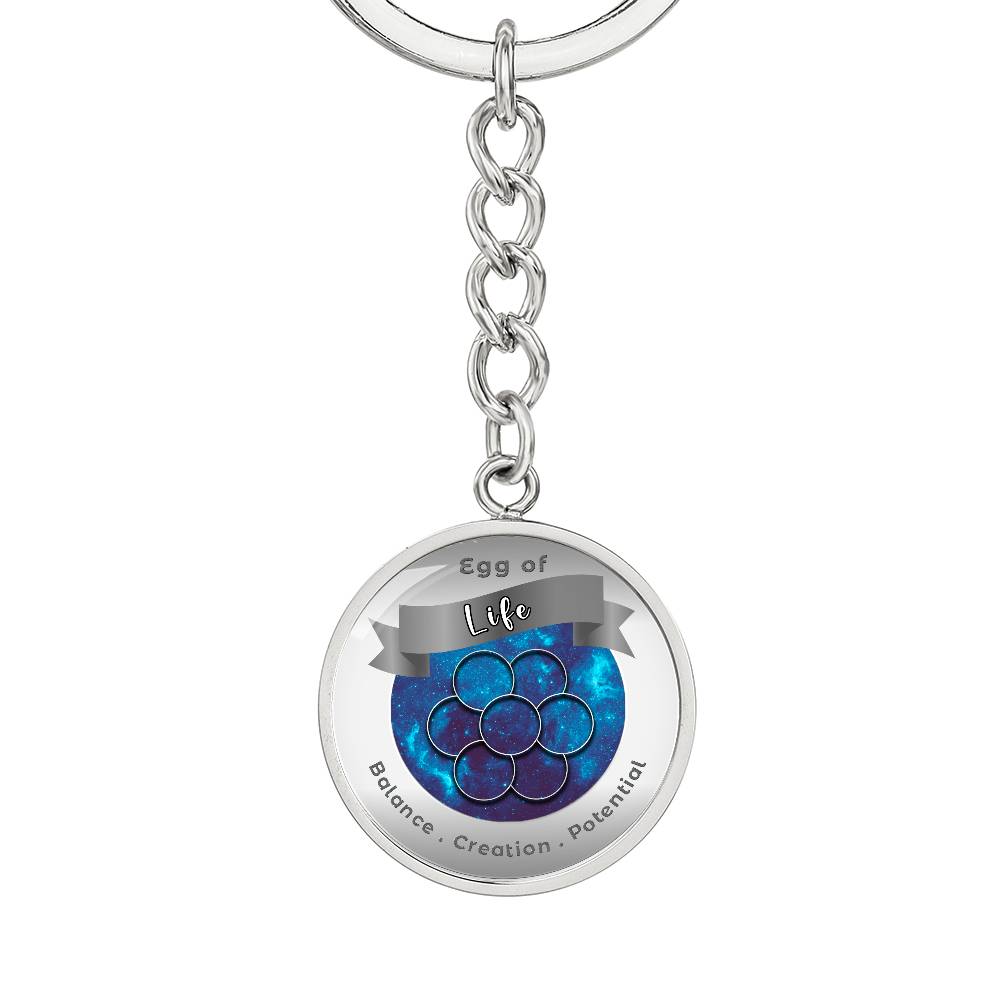 Egg of Life - Affirmation Keychain - More Than CharmsMore Than Charms